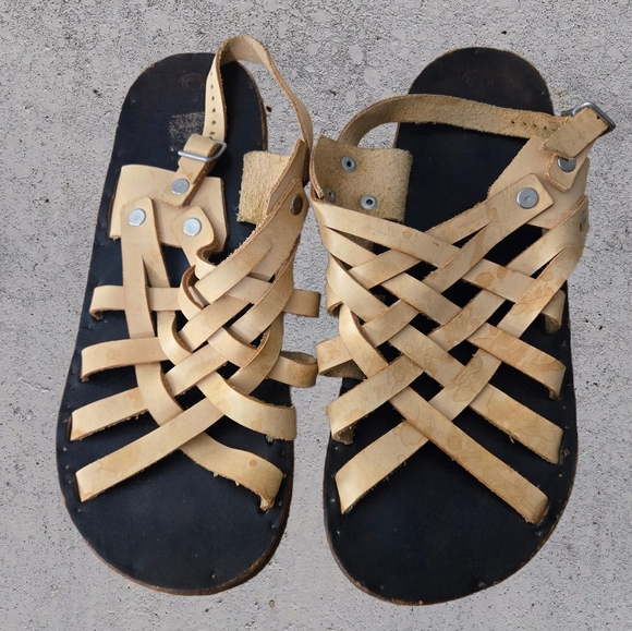 Jutta Neumann Mens Benno Sandal Size 9 Handmade Real Leather Minimalist Comfort - Picture 1 of 10